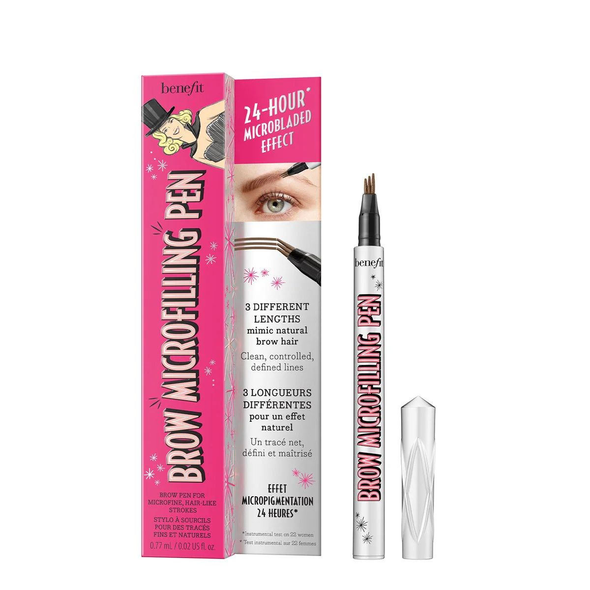Benefit Brow Microfilling Pen
Eyebrow pen for microfine, hair-like strokes 03 Light Brown