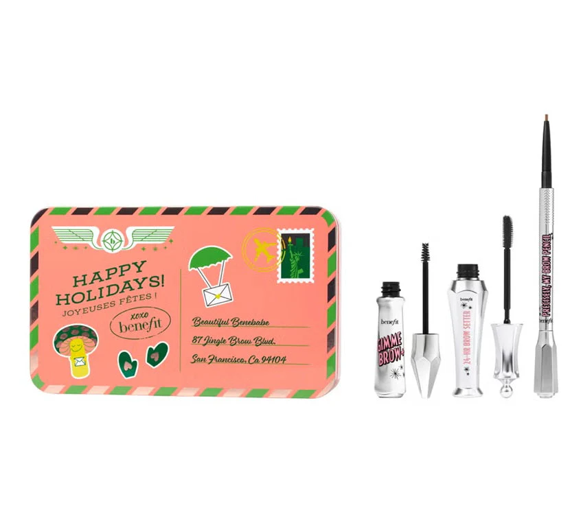 Benefit Cosmetics Jolly Brow Bunch Eyebrow Gels & Eyebrow Pencil 2 Piece Gift Set 2.5 Golden Blonde