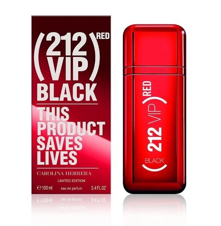 Carolina Herrera  212 Vip Black Red Limited Edition EDP 100 ml - Image 2