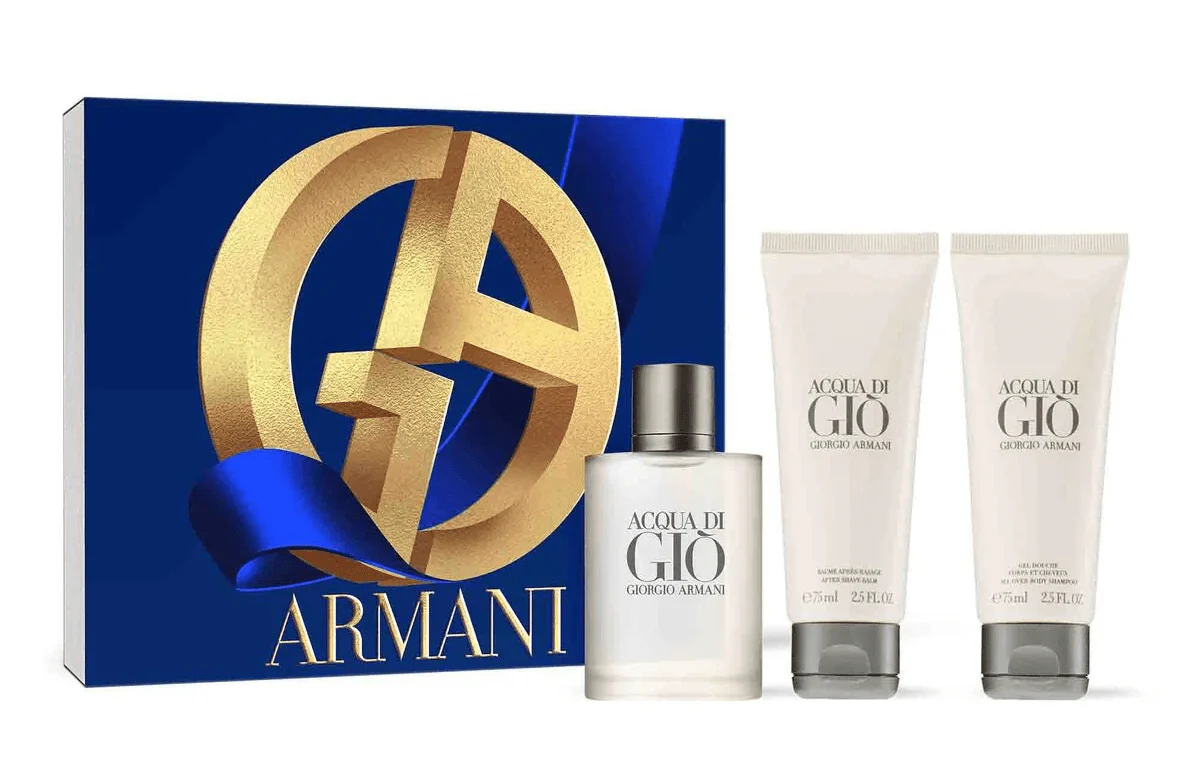 Giorgio Armani Acqua Di Gio Coffret EDT 100ml+ Aftershave Balm 75ml+ shower gel 75ml