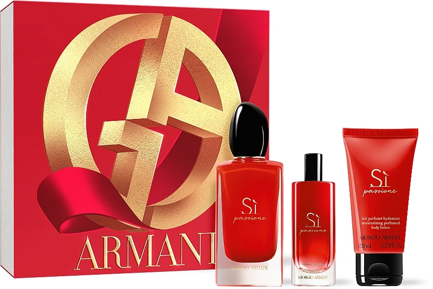 Giorgio Armani SI Passione EDP COFFRET 100ml+ 15ml+ Body Lotion50ml