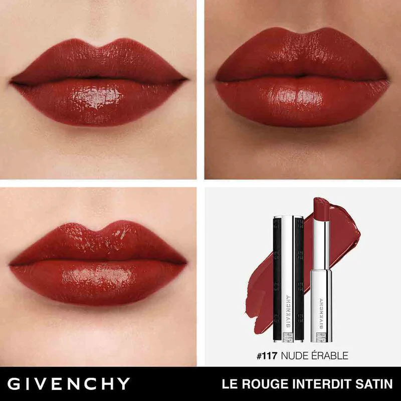 Givenchy Le Rouge Interdit Satin Lipstick 2.7g - Image 3